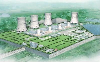 小墨山核電廠效果圖。（本版圖片由湖南核電有限公司提供）